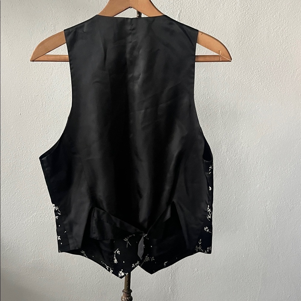 Dana Buchman Floral Vest Womens 8 - Picture 4 of 4